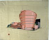 I loved this early sketch for the Guggenheim Museum in New York. Imagine if it were pink!  Photo 4 of 4 in FLW: From Within Outward