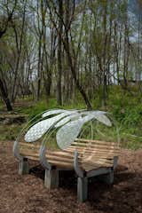 Firefly by Rashida Ng and Nami Yamamoto

This bedlike bench invites visitors to relax and enjoy the sky above.

Photo by Jack Ramsdale. Courtesy of  the Schuylkill Center for Environmental Education.