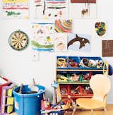 Six-year-old Mateo’s bedroom, which he calls his "office," provides an interesting contrast to his parents' orderly space. His talents are evident in his paintings, including "Dalmation" (a white sheet of paper with a single black dot in the center).