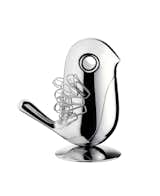 Chip magnetic paper clip holder, by Rodrigo Torres for Alessi.

Give Chip some metal feathers and keep your desk tidy.