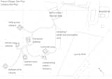 A site plan for the Peace Villages shows the placement of the cabanas and various other amenities and community areas.