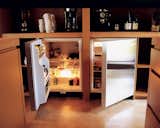 To help keep the house free of clutter, the full-size refrigerator was hidden in a basement utility room. An unobtrusive three-foot-tall fridge and matching freezer—made by Sub-Zero—were tucked beneath a kitchen countertop. "There are so many more options with refrigeration, and under-the-counter is really great," says Vetter. "You free up space and don’t have this big, clunky thing sitting there." www.subzero.com