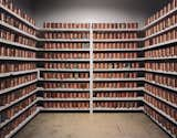 Unclaimed copper cremation urns line the walls of a storeroom in the Oregon State Hospital in Salem.  Photo 14 of 16 in Asylum by Christopher Payne by Aaron Britt