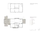 The first floor plan for “Farmhouse Redux” adds to the original footprint two porches and two “bump-outs,” or saddlebags, for additional interior space.  Photo 5 of 27 in pavi by Jackson Roberts from Farmhouse Redux