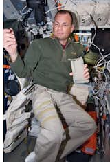 Dinner, however, has fewer rules and playing with food is permissible, as Tony Antonelli displays. Image courtesy of NASA.  Photo 5 of 29 in Space Living: Astro Home