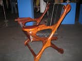 I first became acquainted with the work of American-born designer Don Shoemaker a few months back at the San Francisco Modern show. Sebastian + Barquet had three lovely pieces from the man, who relocated to Mexico to work with tropical hardwoods. This chair is made of one of his favorite materials, cocobolo wood.