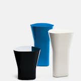 The glass-and-polyester Delta table, designed by Barber Osgerby in 2008, from $2,090 at Established & Sons.