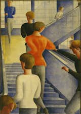 Oskar Schlemmer. Bauhaus Stairway. 1932. Oil on canvas. 63 7/8 x 45" (162.3 x 114.3 cm). The Museum of Modern Art, New York. Gift of Philip Johnson. © 2009 Estate of Oskar Schlemmer, Munich/Germany  Photo 1 of 6 in Best of #ModernMonday: Set and Stage Design Today by Zach Edelson from Events this Weekend: 1.14-17