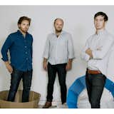 Charles Brill, Alex Williams, and Theo Richardson (from left) are the three partners of the design firm Rich Brilliant Willing.  Search “theo richardson of rich brilliant willing” from Rich Brilliant Willing