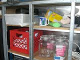 Because the couple also lives in the Airstream, they needed a place to keep their things. The result is "'closets' that only hold a few milk crates," Pilloton describes.  Photo 4 of 17 in Emily Pilloton