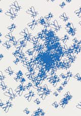 Charles Csuri's "Flies" screenprint depicts a graphic swarm. 1967, from Digital Pioneers.