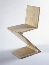 Zig-zag Chair (1934), designed by Gerrit Thomas Rietveld. From the SFMoMA Collection; gift of Michael and Gabrielle Boyd. On display as part of the SFMoMA's 75 Years of Looking Forward: The Anniversary Show exhibit, on view through January 16, 2011.  Search “francesca woodman sfmoma” from SFMoMA 75th Anniversary Show