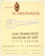 Design in Scandinavia exhibition poster (1957), designed by Tapio Wirkkala. From the SFMoMA Collection. On display as part of the SFMoMA's 75 Years of Looking Forward: Dispatches from the Archives exhibit, on view through July 6, 2010.
