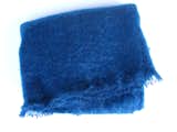 Midnight Blue Mohair. "This is from South Africa. It's the softest and lightest Mohair I have ever touched, and the blue is very deep but warm."