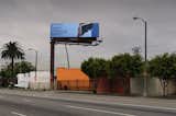 Daniel Joseph Martinez is an art professor at UC Irvine and his billboard marries photography with text. Photo by Gerard Smulevich.