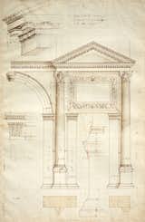 Measured drawing of the Arch of Jupiter Ammon , Verona, ca. 1540. Image courtesy of RIBA Library Drawings and Archives Collections  Photo 4 of 13 in Palladio and His Legacy by Breanne Bumanlag