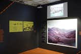 The Landscapes of Quarantine installation at Storefront for Art and Architecture. In this shot, left to right: Map 002 Quarantine by David Garcia Studio and Quick by Richard Mosse. Photo by Emiliano Gradano.