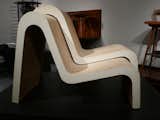 Frank Gehry prototype Masonite-and-cardboard Easy Edges chairs, 1968–69. "These were so celebrated, so quickly, Gehry was afraid he would be pigeonholed as a furniture designer rather than an architect," says Sam Kaufman. "He deliberately stopped making them, and production ceased in 1974—that was it." From Sam Kaufman.