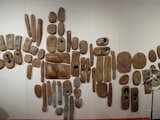 An installation with 1970s clay sculptures from Studio One 11.