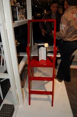 At Design House Stockholm's booth, industrial designer Karl Malmvall's Step ladder—which folds up into an impressively diminutive two inches—was displayed in glossy black, white and red.