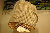 It took several years for Brooklyn designer Scott Strickstein to perfect the process of creating his ceramic light fixtures, called C Mesh. This one weighs about forty lbs.