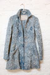Alabama Chanin 2009 and 2010 Collections, indigo dyed and embroidered couched coat. Natalie Chanin (American, b.1961), Alabama Chanin. United States, 2009. 100 percent organic cotton, natural indigo plant dye, paint, thread, snaps. Photo: Alabama Chanin
