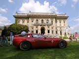 The world premier of the concept Alfa Romeo TZ3 Corsa by design house Zagato commemorates Alfa's 100th Anniversary and their longstanding collaboration. This photograph defines the Concorso—old meets new.