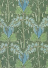 Textile or wallpaper design. Lindsay P. Butterfield. Watercolor and pencil. UK, 1903 (V&A: E.749-1974). From V&A Pattern Series II: Garden Florals published by V&A Publishing and Abrams Books.