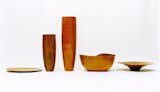 An array of Carmona designs, including the Fino tray and vases, the Governador bowl and the Shallow Fruit Bowl, all made from fallen Brazilian trees and some stitched with natural fiber.
