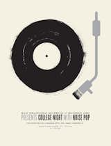 Poster for San Francisco Museum of Modern Art Presents College Night with Noise Pop featuring Rex Ray, Paradise Boys, and Jimmy Tamborello (2006) by Jason Munn. Two-color silk screen. 19 x 25 inches. From The Small Stakes: Music Posters published by Chronicle Books.  Photo 2 of 10 in The Small Stakes: Music Posters by Miyoko Ohtake