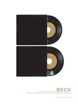 Poster for Beck with Dan the Automator (2008) by Jason Munn. Two-color silk screen. 18 x 24 inches. From The Small Stakes: Music Posters published by Chronicle Books.  Photo 4 of 10 in The Small Stakes: Music Posters by Miyoko Ohtake