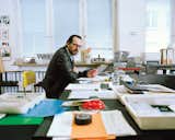 Industrial designer Konstantin Grcic in his Munich studio. Photo by Oliver Mark.