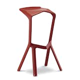 Another seating win: the Miura barstool for Plank in 2005. Reinforced polypropylene / 18.5" W x 15.75" D x 32" H with 30.5" seat height.
