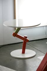 My favorite entry in the Korean booth is from Sooho Haam, the articulated Occasional Table from the Zig Collection.