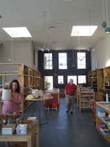 Back behind the shop is a nice courtyard that Silverman has kitted out with some Marmol Radziner outdoor furniture. It makes for a nice spot for parties and hanging out.