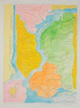 New Yorkistan, 2001, by Maira Kalman and Rick Meyerowitz. Gouache and pencil on paper.