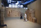 According to Kawamata, speaking about a previous project at Le Marechalerie in Versailles: "The workshops are decided quickly. There were pallets, pallets, and more pallets.  If I want to do something, I want to do it outof the structure, like as if it were blown by the wind..."