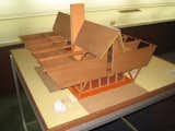 Here's a model of a house that Dow designed for some clients who never ended up building it. One of his daughters later took up the design and now uses it as a beach house. Dow called it the W House.