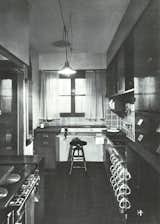 This photograph of a Schütte-Lihotzky kitchen in a home in Frankfurt am Main shows how the area fit into the context of the house as a galley.