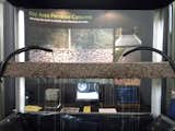 Bay Area Pervious Concrete displayed its permeable surface solution a live demonstration. Pervious ground coverings not only decrease puddles and water accumulation, but they also filter contaminants like oil and fertilizer from the water before letting it pass through and into the ground.
