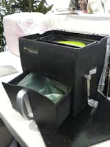 Also on display was the GreenCycler a new product that is just now accepting pre-orders. The countertop container holds up to three gallons of compost in its pull-out bottom bin, with which you can line with a compostable bag, and features a hand-operated grinder to reduce the size of your compostable bits and encourage breakdown sooner.