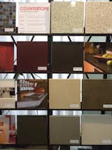Ecohaus displayed its range of sustainable products, ranging from flooring to finishes to countertops. Among its counter surfaces were wood products from Windfall Lumber, a post-consumer recycled paper product called PaperStone , countertop material from Trinity Glass Products, and  stone alternatives from Squak Mountain Stone.