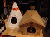 Designed by recent University de Montreal grads Maud Beauchamp and Marie-Pier Guilmain, these cutesy cardboard pet houses reflect the notion that pet products should be better designed and more refined than what's typically available in most shops. Their first design (right) was inspired by Canadian hunting cabins.