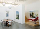 Painter Kent Monkman's loftlike space houses both his art studio as well as his home.