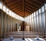 Here is the perspective from behind the altar. The high windows let in an ethereal sense of daylighting without the distraction of direct outside views.