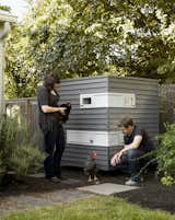 Snyder and Martin's move brought about an entirely different lifestyle--one that involved a house, a yard, and for Snyder, the chance to launch his own firm, Mitchell Snyder Architecture, after first acquainting himself to Portland, Oregon, as a designer at Scott Edwards Architecture. His first project on his own: a chicken coop for the couple's new feathery friends.