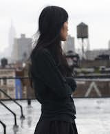Singer/songwriter Jihae on her rooftop.