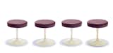 The Eero Saarinen Tulip table is among the most ubiquitous mid-century modern pieces, but the stools, designed in 1957 with an aluminum base, are not quite as often encountered. Turned off by what he called the “ugly, confusing, unrestful world resulting from the slum of legs underneath typical chairs and tables,” Saarinen introduced the collection, originally known as the Pedestal series, for Knoll, who still produces them today. Estimate: $1,500–$2,500. Photo courtesy of Los Angeles Modern Auctions.