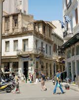 Traditional facades and considerable foot traffic are the norm in neighborhoods like Monastiraki.