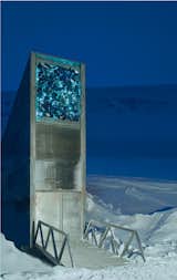 Svalbard Global Seed Vault, Svalbard, Norway, 2007. Designed by BC Arkitektur Barlindhaug Consult A.S. of Norway and Project Architect Peter Wilhelm Söderman of Finland. Photo by Jaro Hollan.  Photo 3 of 27 in sculptural color by Bettye Turner from Snøhetta Curates Nordic Design